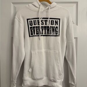 White Graphic Hoodie